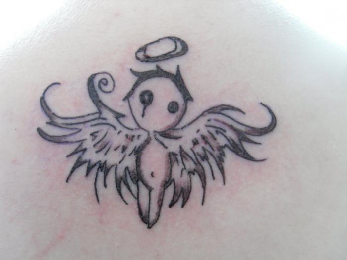 Angyal tetoválás: a tetoválás jelentése. Angel Wings Tattoo